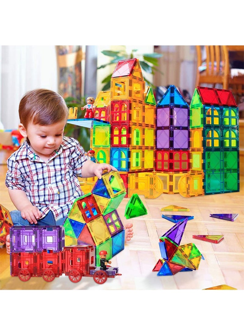 ZERIFAM - Magnetic Building Blocks, 60 Piece Set Magnetic Tiles, 3D Toddler Educational Magnetic Stacking Blocks, Toddler Kids Toys for Toddlers, Boys and Girls 3 4 5 6 7 8 9+ Year Old - Image 1