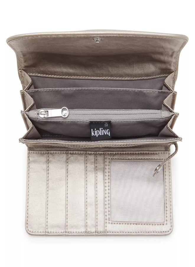 KIPLING KIPLING محفظة كيبلينج النسائية "موني لاند"، محفظة مزودة بتقنية RFID المضادة للاختراق، محفظة نايلون بمشبك إغلاق - Image 3