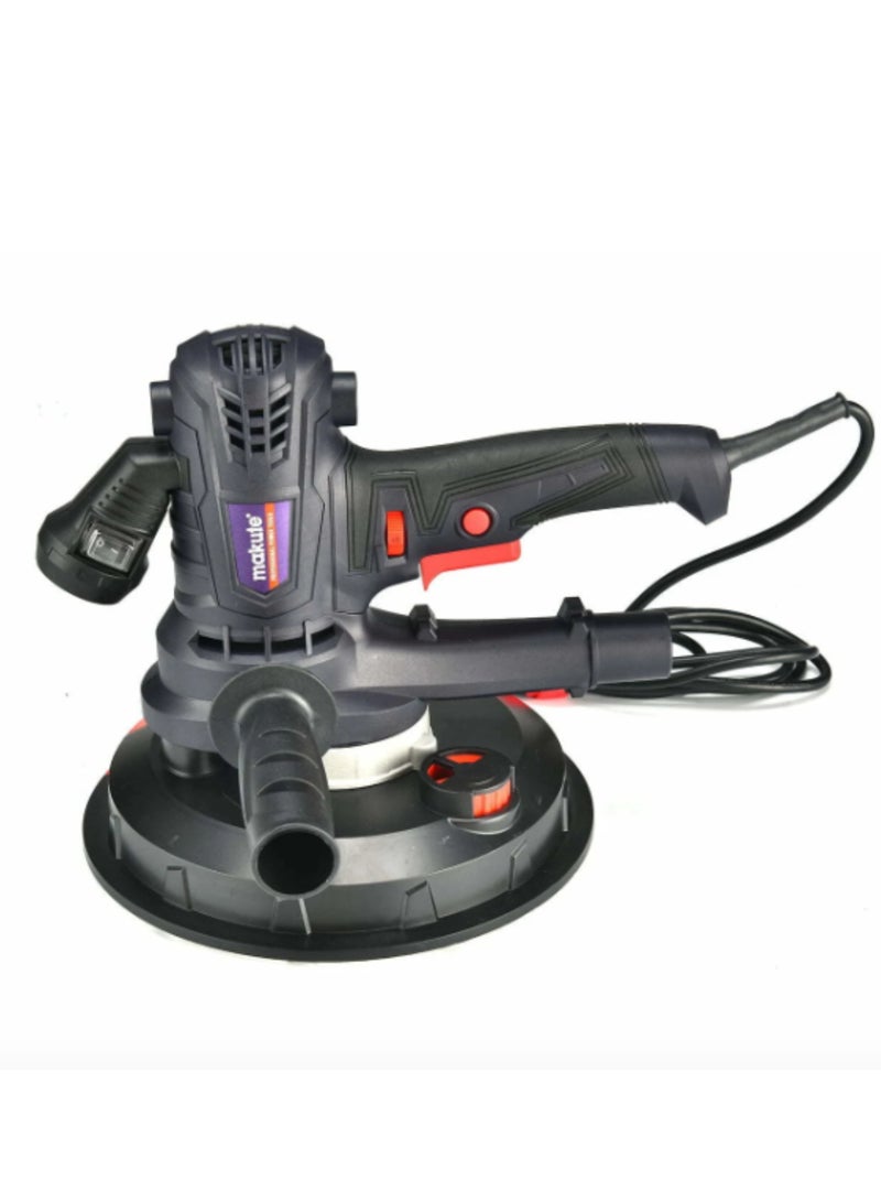 makute 7-Inch Dry Sander, 850W Power, 1400-2700 RPM Speed, Ergonomic Design for Walls, Ceilings, Floors - 220-240V Electric Sander- WS001 - Image 5