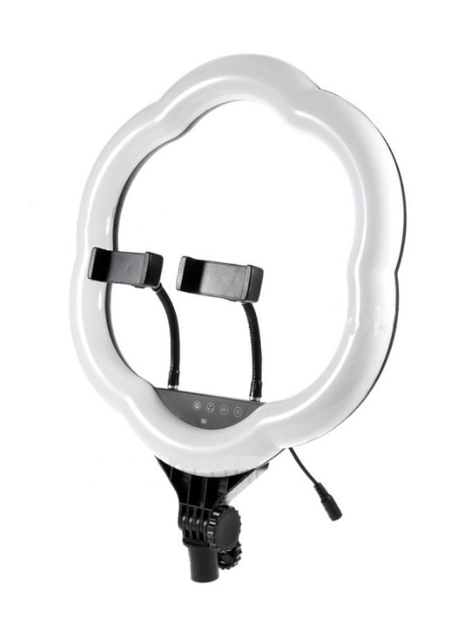NIBEMINENT Ring Lamp Plum Blossom Shaped Dimmable Photography Fill Light Black  - Image 2