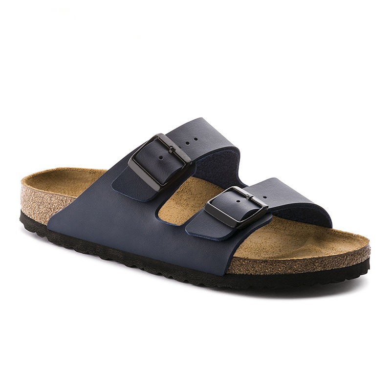 جلد البقر الكامل ~ Birkenstock الأحذية 2026 الربيع / الصيف الجديد الرجعي كورك شقة Birkenstock Sandals للرجال والنساء - Image 1