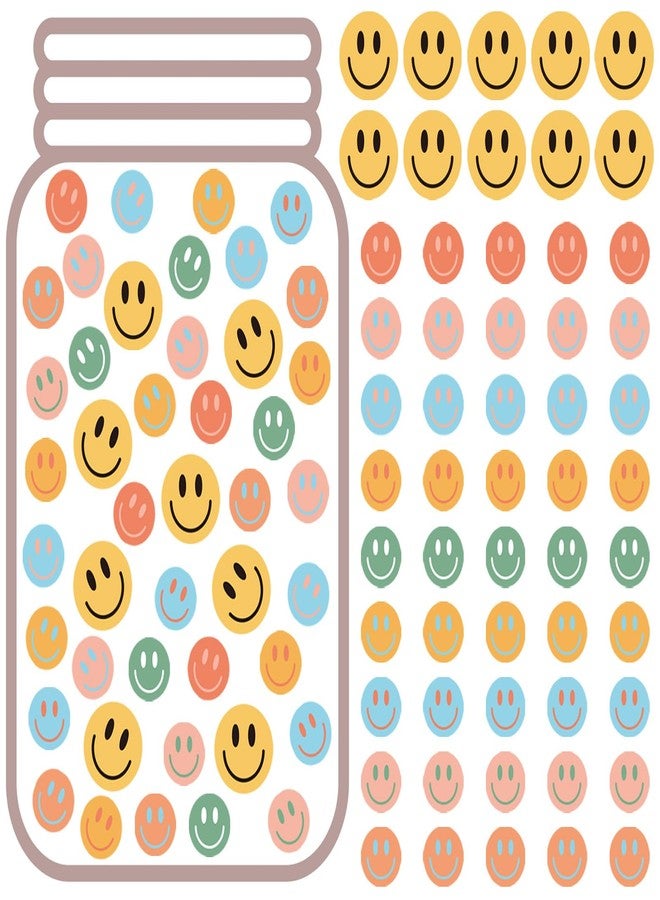 Whaline Magnetic Smile Reward Jar for Kids 56Pcs Behavior Management Classroom Tools Reward Jar System for Classroom Home Positive Behavior Chart for Student Teacher Back to School Supplies - Image 1