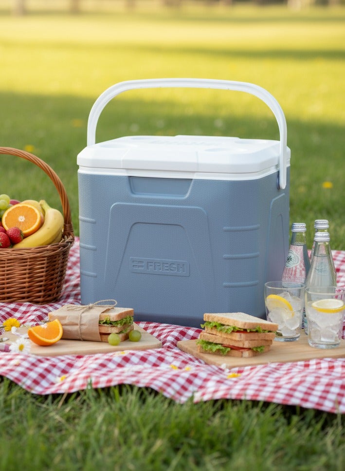 فريش صندوق تبريد بمقبض سعة 22 لتر رمادي/أبيض - Image 2