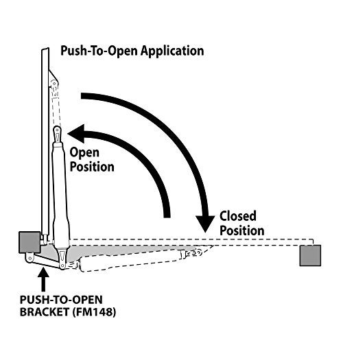 Mighty Mule Push to Open Gate Bracket (FM148) for Mighty Mule Automatic Gate Openers,Silver - Image 3