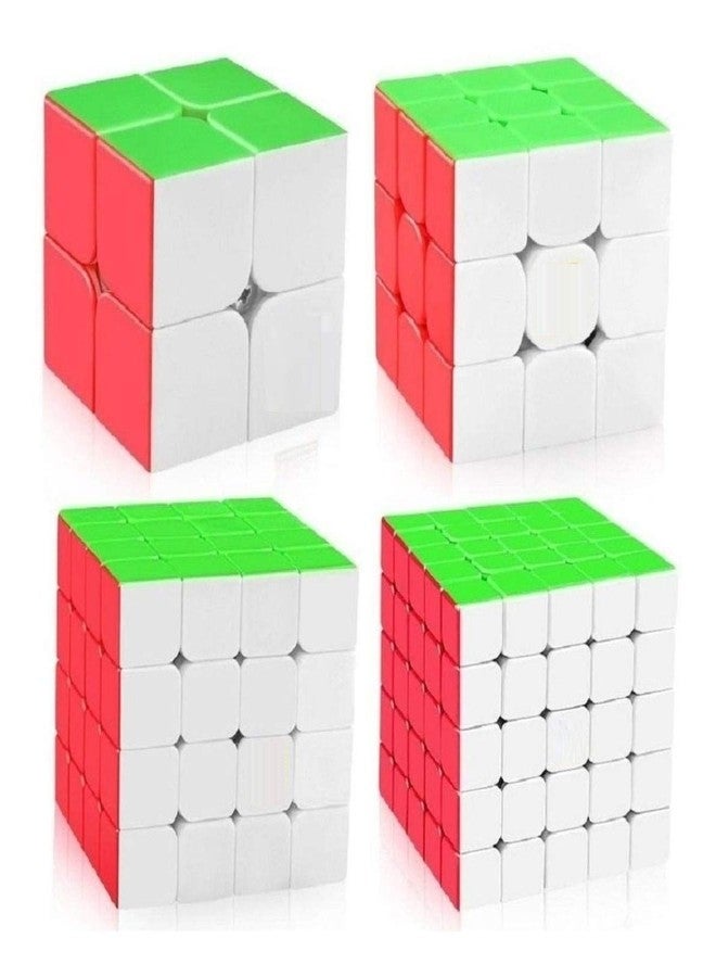 Authfort Speed Cube Set, Aitey Moyu Cube Bundle MF2S 2x2 3x3 4x4 5x5 Stickerless Magic Cube Puzzle Toys for Kids Gift Box (4 Pack) (4 Pieces) - Image 1