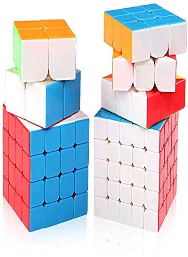 Authfort Speed Cube Set, Aitey Moyu Cube Bundle MF2S 2x2 3x3 4x4 5x5 Stickerless Magic Cube Puzzle Toys for Kids Gift Box (4 Pack) (4 Pieces) - Image 3