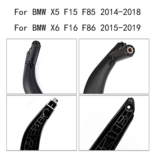 CHUANGHUI Car Door Handles for BMW X5 X6 F15 F16 2014-2018 Interior Door Handles Replace Cover Car Door Pull Handle Accessories (Black) - Image 4