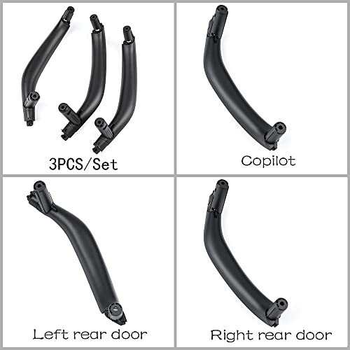 CHUANGHUI Car Door Handles for BMW X5 X6 F15 F16 2014-2018 Interior Door Handles Replace Cover Car Door Pull Handle Accessories (Black) - Image 3