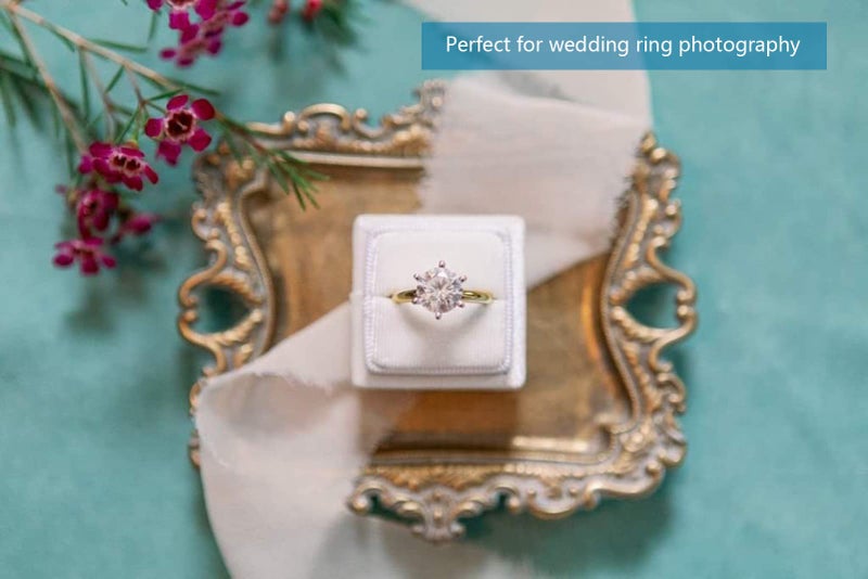 Tstarer Vintage Small Gold Ring Dish, Birthday & Wedding Gifts for Women，Wedding Ring Tray - 5.3 x 4.5 inches - Image 2