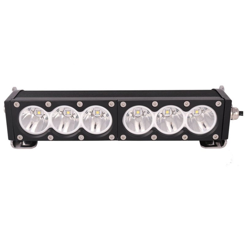 Super Bright OffRoad LED Light Bar 10 Single Row 6000K CoolWhite Spot Beam for Headlight High Beam Supplement 12V24V DC CorrosionVibration Resistant Rugged DieCast Aluminum Housing 1Pack