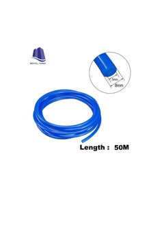 Generic PU (Polyurethane) Flexible Pneumatic Tubing Food Grade Multipurpose Tube for Beer Line, Kegerator, Wine, Airline Tubing for Aquarium, Air Water Hose, Fuel Line. (8x5mm, Blue - 50m)  - Image 3
