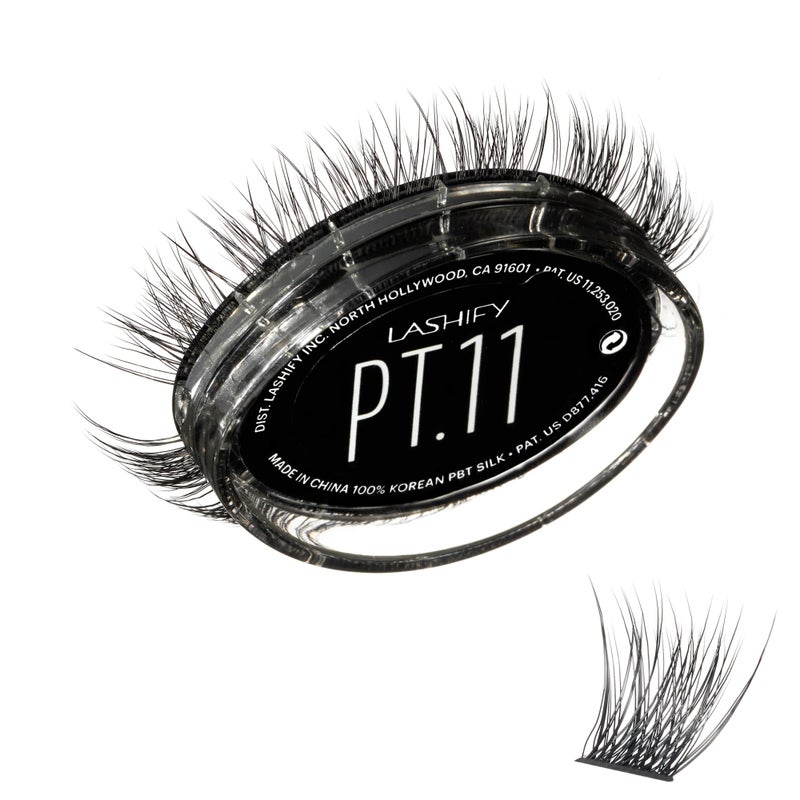 Lashify Plushy Tame 11mm Gossamer Lashes in Black, Easy DIY False Lashes for a Voluminous Yet Still Natural Look - Image 1