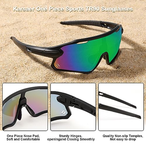 Karsaer Sports Cycling Sunglasses for MTB BMX,Mountain Bike Shield Visor Baseball Running Glasses B5116 - Image 3