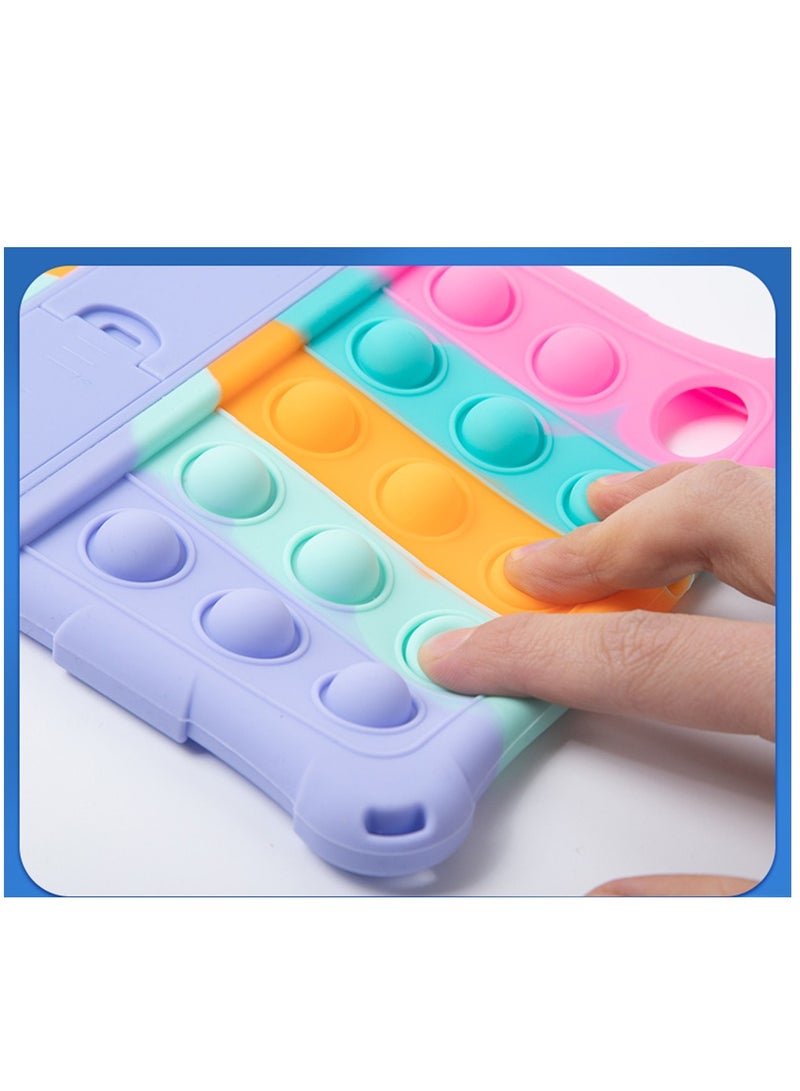 Soft Bubble Case for Lenovo Tab M10 HD 2nd Gen TB-X306F/X Tablet Stand Case Cover+Rope Capacitance Pen (Pink) - Image 4