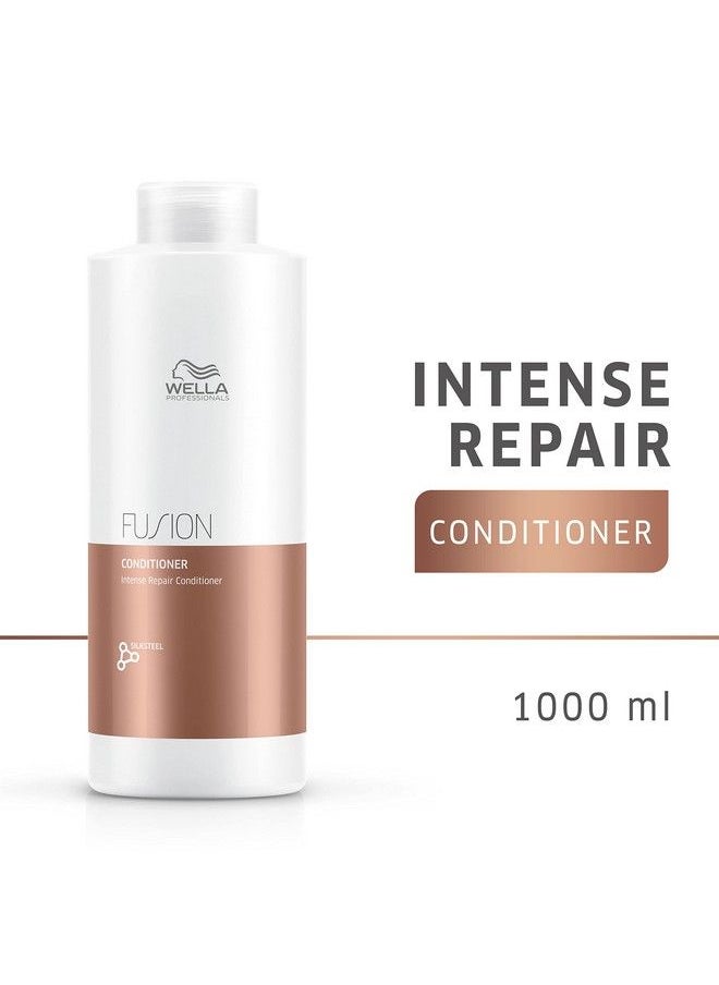 Wella Professionals Fusion Intense Repair Conditioner For Damaged Hair Anti Hair Breakage And Hair Repair 338 Fl Oz  - Image 3