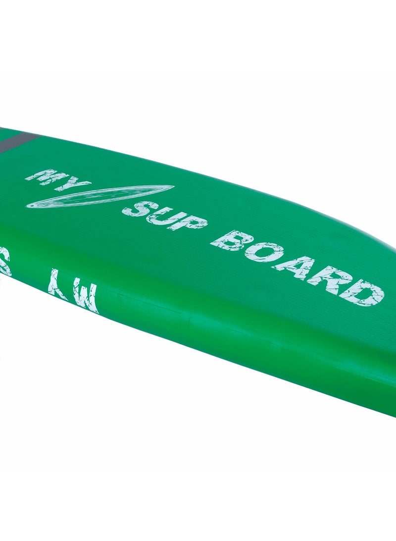 SHARMAX Inflatable Stand Up Paddle Board 10.6 ft | Dual Layer Drop Stitch SUP Board with 3 Fins, Cargo System & Pump | Stable All-Around Paddle Board for Beginners - Image 4