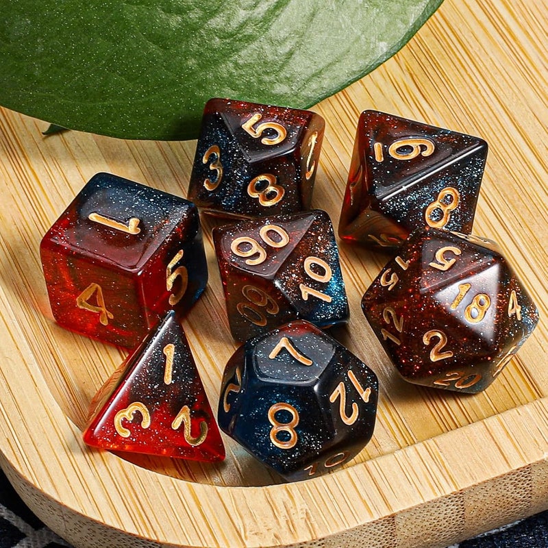 CiaraQ DND Polyhedral Dice Set with a Black Dice Bag for D&D RPG MTG Role Playing Table Games - Image 5