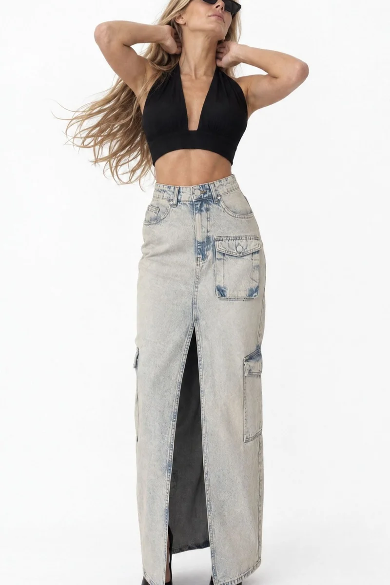 سكوالو SQUALO Cotton Skirt