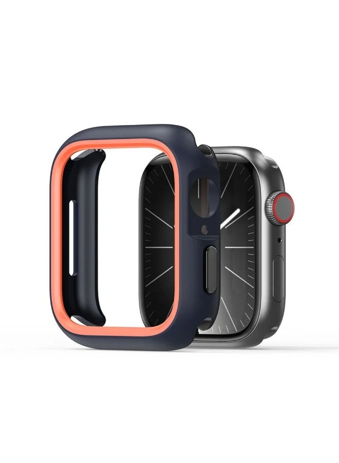 **حافظة دُكس دُوسِس من سلسلة Bamo لساعة Apple Watch Series 10 بمقاس 46 مم – لون منتصف الليل / برتقالي**