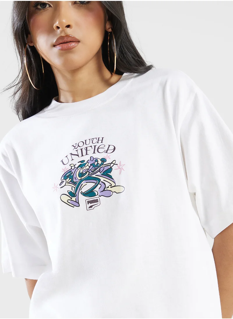 PUMA Downtown Relaxed Graphic T-Shirt