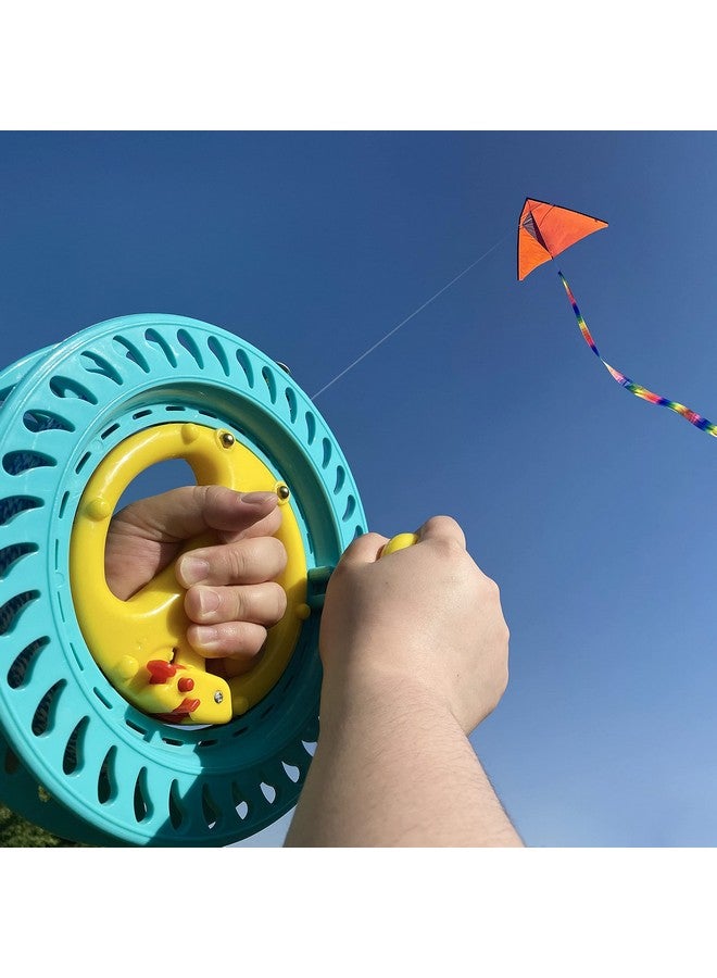 إيما كايتس بكرة طائرة ورقية قابلة للقفل من إيما كايتس، مقاس 8.7 بوصة، مع خيط طائرة ورقية من الداكرون بطول 500 قدم ووزن 120 رطلاً، ودوران سلس لطائرة ورقية بخط واحد قابلة للنفخ من دلتا أخطبوط - Image 5