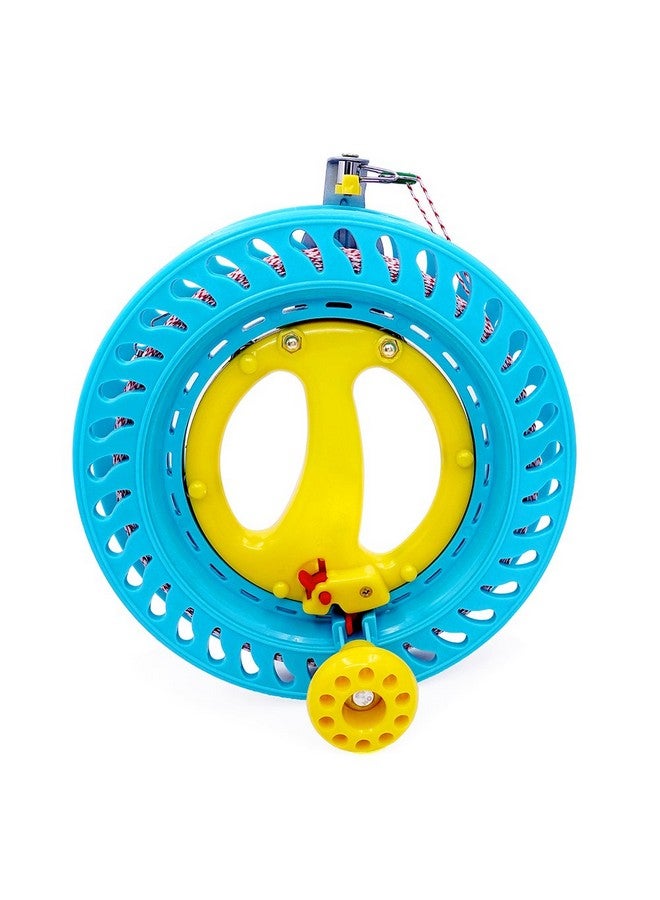 إيما كايتس بكرة طائرة ورقية قابلة للقفل من إيما كايتس، مقاس 8.7 بوصة، مع خيط طائرة ورقية من الداكرون بطول 500 قدم ووزن 120 رطلاً، ودوران سلس لطائرة ورقية بخط واحد قابلة للنفخ من دلتا أخطبوط - Image 1