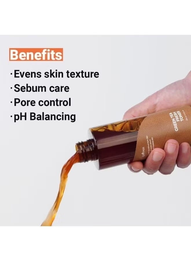 ISNTREE Green Tea Fresh Facial Toner 200ml, 6.76 fl. oz. with Hyaluronic toner 50ml | Deep Moisturizing | Sebum Control | Nourishing | Revitalizing | Hypoallergenic | Dermatologist Tested | - Image 5