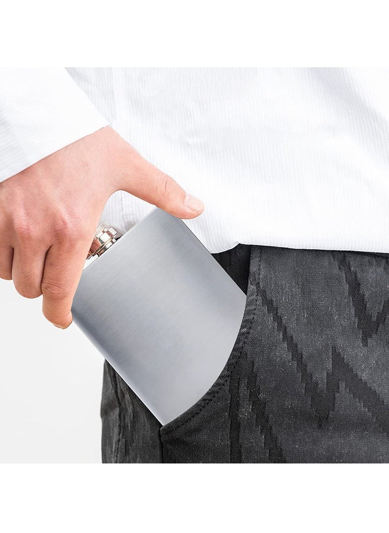 HomarKet Stainless Steel Hip Flask Bottle Set Silver  - Image 3