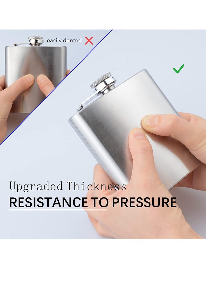 HomarKet Stainless Steel Hip Flask Bottle Set Silver  - Image 4