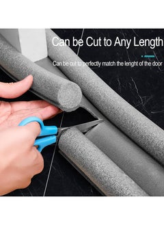 Vparty 2 Pack Under Door Draft Stopper, Weather Stripping Door Seal, Bottom of Door Sweep, Garage Window Blocker, Noise & Dust Insulation, Draft Guard for Home Essentials, Energy Saving and Noise Reduction  - Image 3