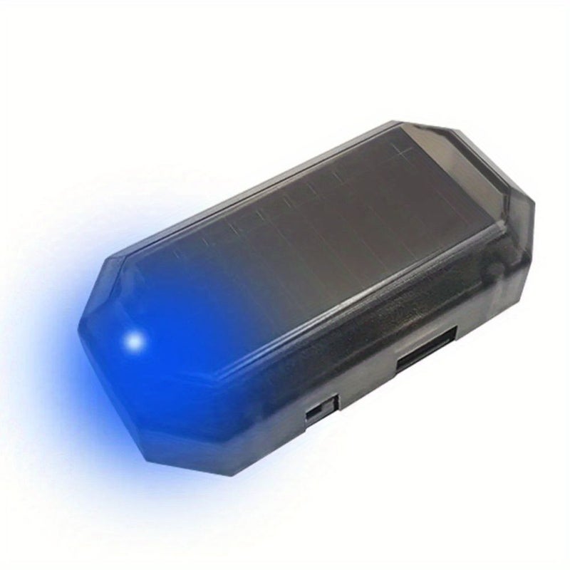 2pcs Red Portable Car Solar Wireless Anti Theft Reminder LED Lights Simulated Night Time Safety for Vehicles - Image 3