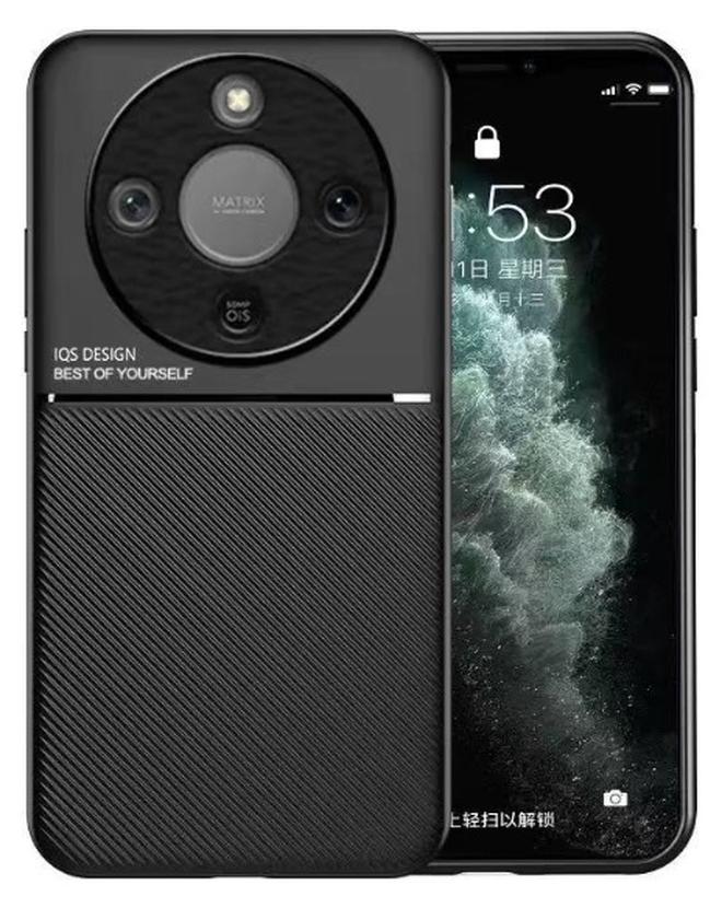 دكينج غطاء هاتف من الجلد TPU/PC مقاوم للصدمات مع امتصاص مغناطيسي وملمس متين بسيط لهاتف Honor X9d، متوافق مع Honor X9d، أسود - Image 1