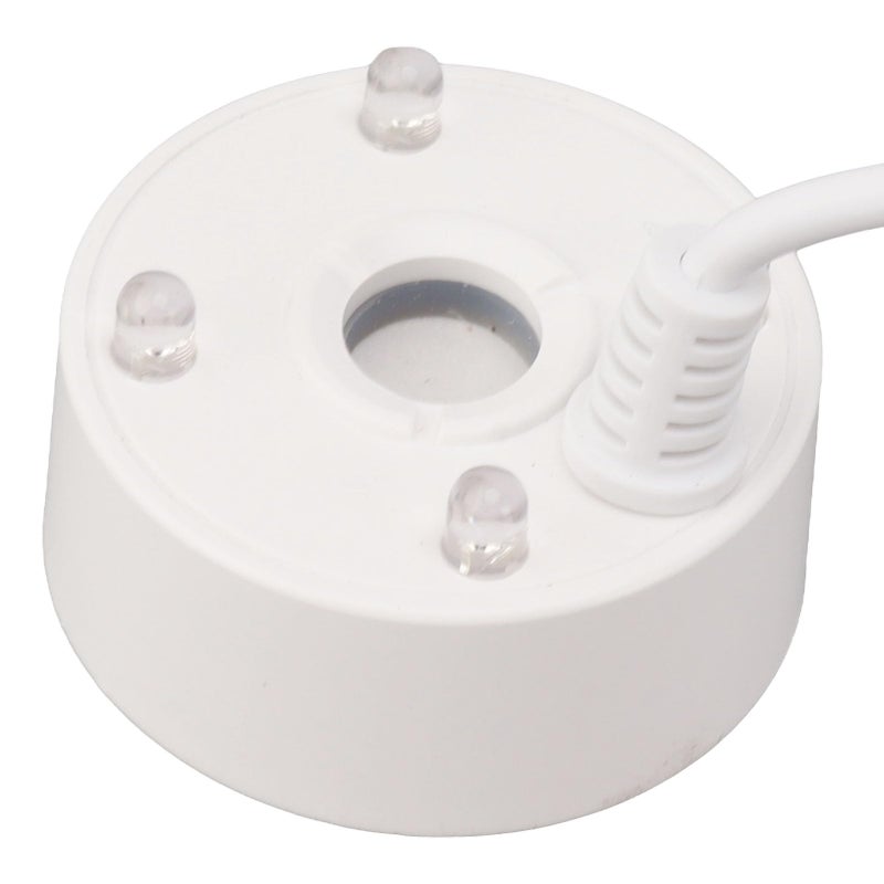 آلة ضباب USB صغيرة مع أضواء LED ملونة لحوض الزهور الأبيض - Image 5