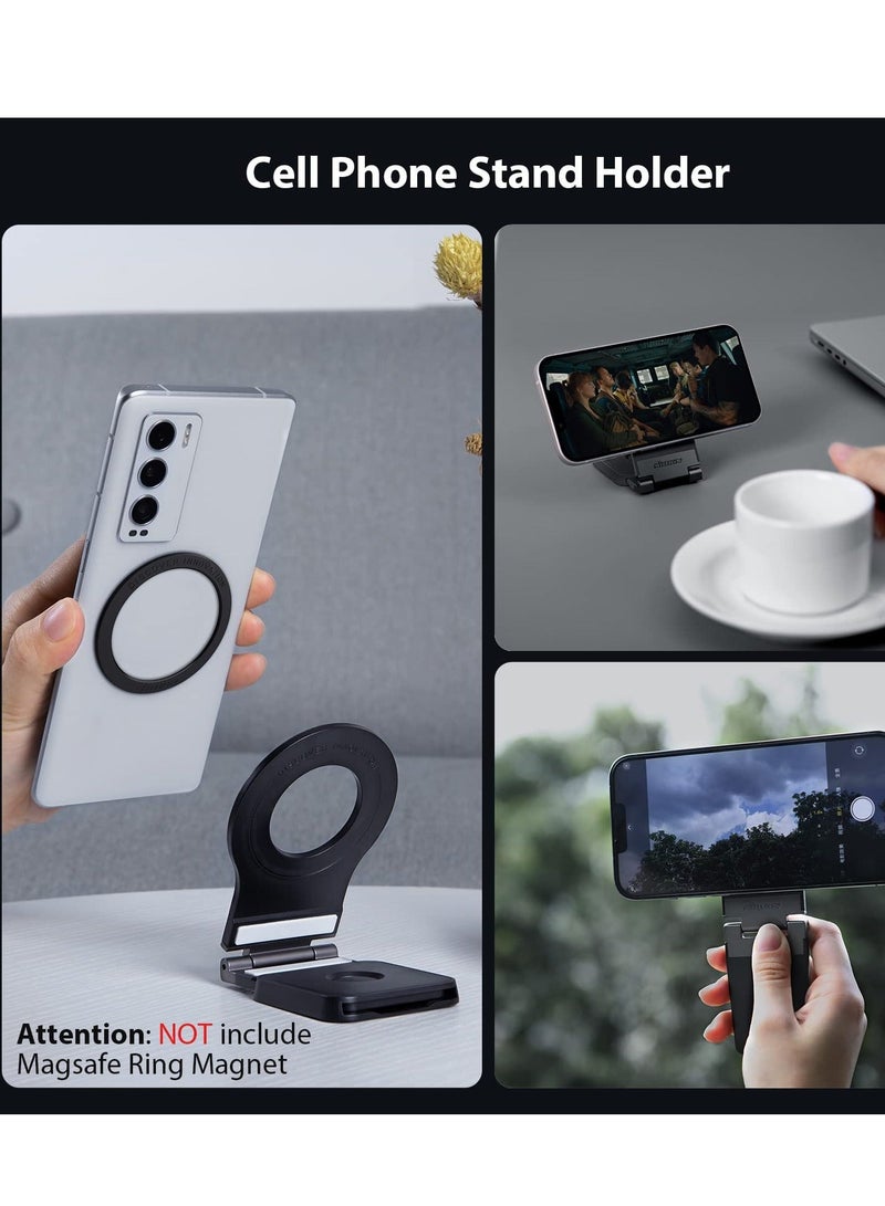 Detachable Mag safe Car Mount for Tesla Model 3/X/Y/S Mag safe Wall Mount for iPhone 14 13 12 Pro/Pro Max Adjustable Magnetic Phone Holder for Car Wall Desk and Laptop with 2 Base Black  - Image 4