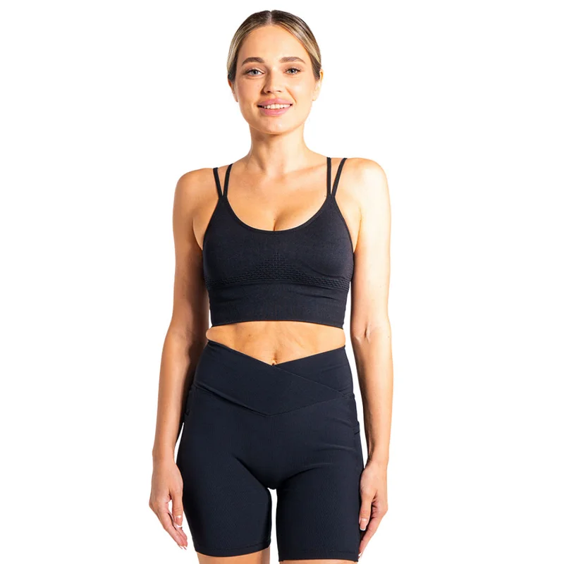Mohuki Fern Performance Bra - Black