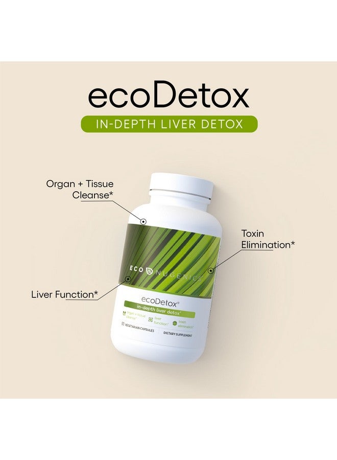 EcoNugenics ecoDetox Supplement for Liver Detox & Total Body Cleanse - Helps Enhance Digestive Health & Energy - Formulation w/Milk Thistle, Vitamin B12, Magnesium & More - 90 Capsules - Image 2