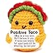 Jettryran Mini Positive Taco Birthday Gifts for Men Women Boys Easter Basket Stuffers for Teens Girls Get Well Stress Relief Emotional Inspirational Support Easter Basket Essentials Eggs Fiiled Gifts for Adults - Image 3