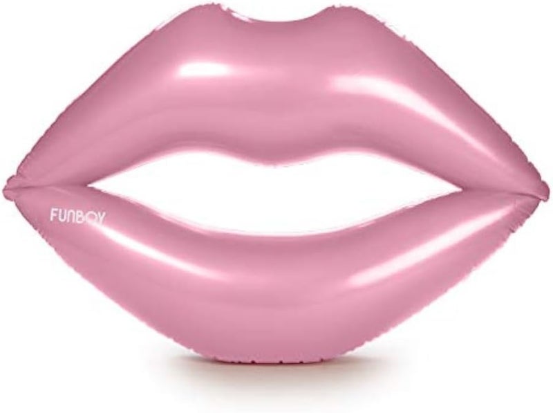 FUNBOY Giant Inflatable Pink Lips Pool Float Luxury Float for Summer Pool Party and Entertainment - Image 1