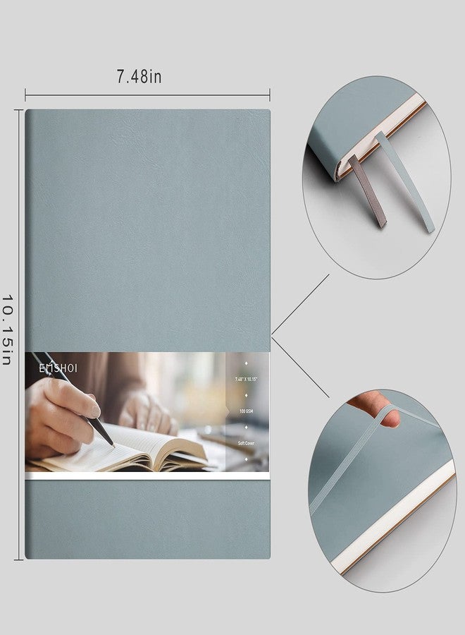 EMSHOI Dotted Journal Notebook, B5 Bullet Dot Grid Notebook for Writing, 192 Numbered Pages,100 GSM Thick Paper, Soft Leather Cover, Inner Pocket, Gift Box, 7.48"x10.15" - Image 3
