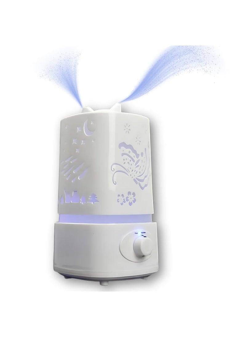 Lapras Lapras New Stock with 15 Years Warranty Ultrasonic 3L Humidifier Aroma Diffuser 7 Color LED with 3L Carve Essential Oil Diffuser Mist Maker for Home Office Baby Room Bedroom  - Image 1