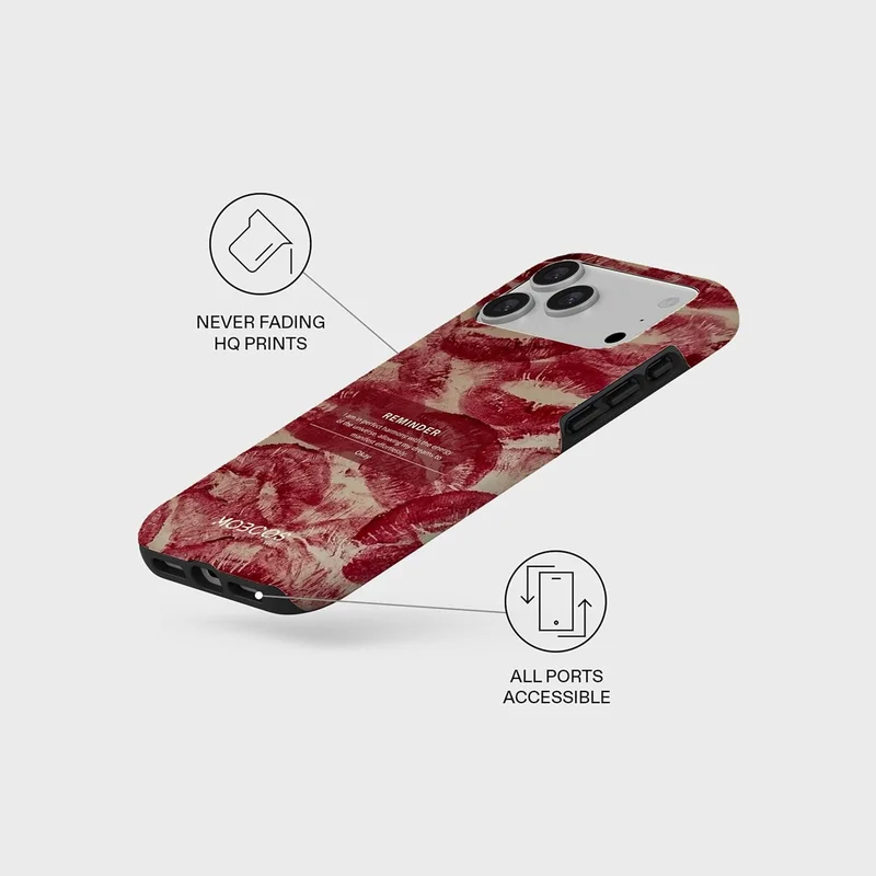 Mobcos Mobcos iPhone 17 Pro Reminder Mobcos iPhone 17 Pro Reminder Premium Case Compatible with Hybrid Dual-Layer Hard Shell + Silicone Protection - Scratch-Resistant Shockproof Mobile Cover  | Best Price UAE