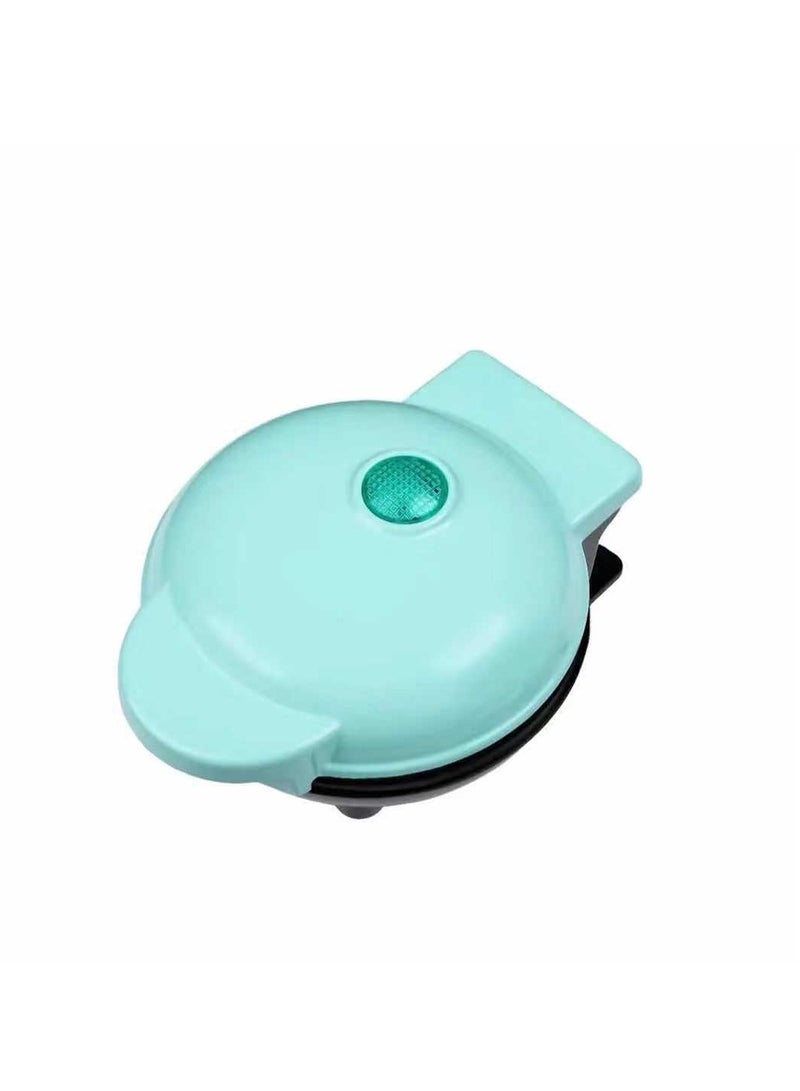 Mini Waffle Maker Machine for Individuals Aqua - Image 1