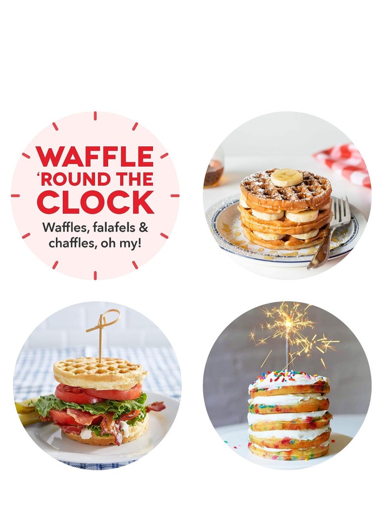 Mini Waffle Maker Machine for Individuals Aqua - Image 4