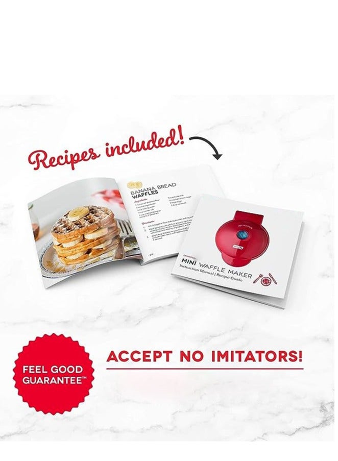 Mini Waffle Maker Machine for Individuals Aqua - Image 5