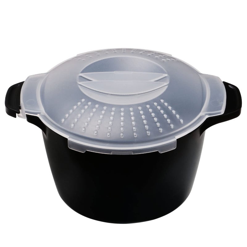 ReneeChef Professional Large Micro Cookware 2 Quart, Microwave Steamer for Vegetables, Cooker for Microwave - BPA Free, Dishwasher Safe - Image 1