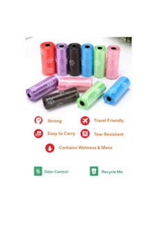 BLOOMING TIME Pack Of 8 Disposable Diaper Bag Refill Rolls Safe And Odour Control - Multicolour  - Image 4