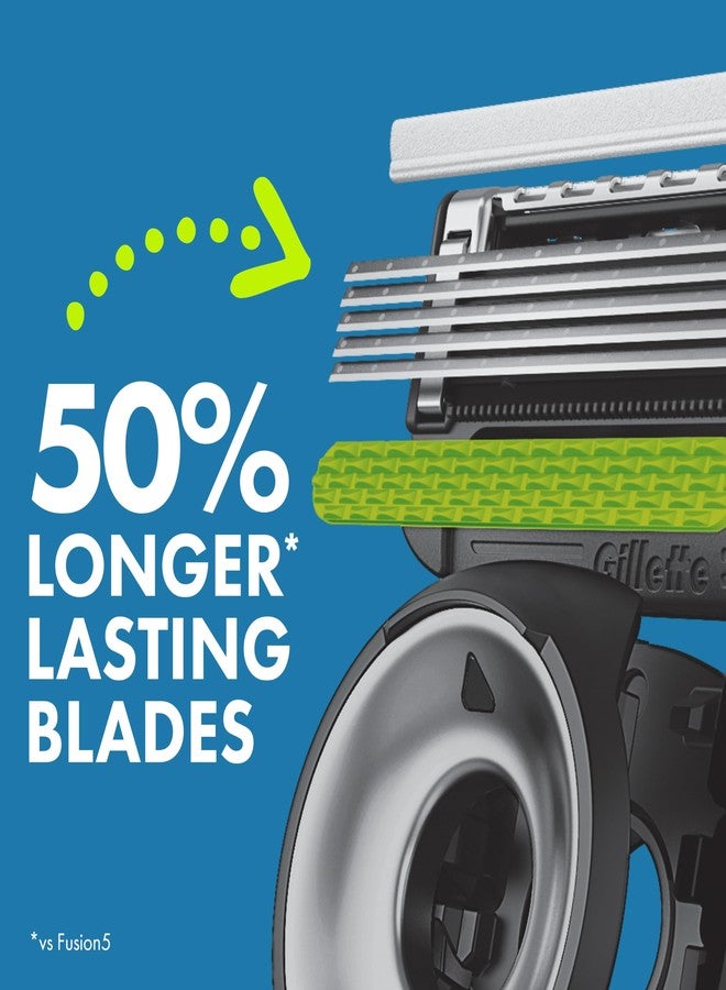 Gillette Labs Special NFL Lions Edition Shaving Razor for Men - 1 Handle, 4 Razor Blade Refills & Magnetic Stand, Perfect for Game Day Grooming, GilletteLabs with Exfoliating Bar - Image 4