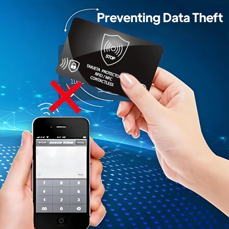 HYRAINBOW 6 Pack RFID Blocking Card, Generation 2 Credit Card Protector, Anti-Theft Contactless Shield Wallet NFC Blocker, Sleeves Cards Defender, Entire Wallet Protection Secure When Crowds And Social - Image 5