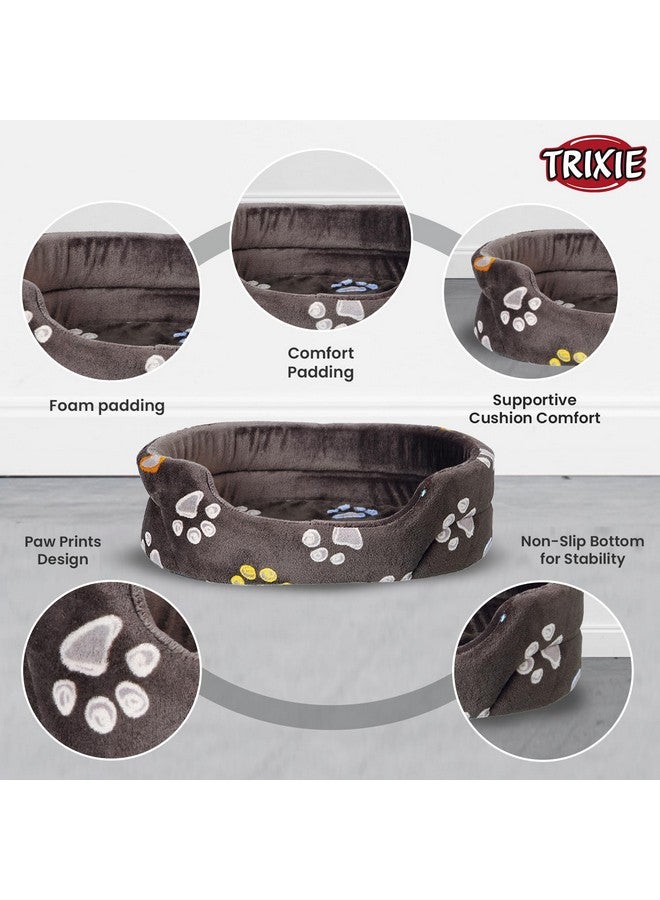Trixie , Premium Donut Style Plush Dog Bed, Reversible Suitable For Extra Small Breeds During Winters, 85 × 75 Cm, Grey - Image 4