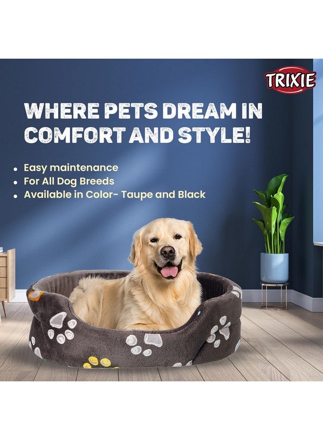 Trixie , Premium Donut Style Plush Dog Bed, Reversible Suitable For Extra Small Breeds During Winters, 85 × 75 Cm, Grey - Image 5